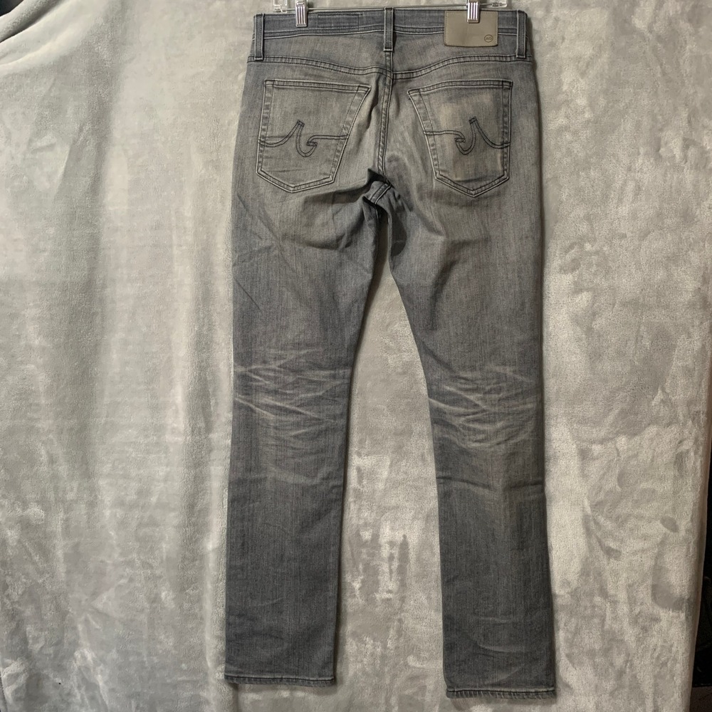 Adriano Goldschmied AG ED The Everett Slim Straight Grey Jeans 30x32.5 Mens - Picture 5 of 16